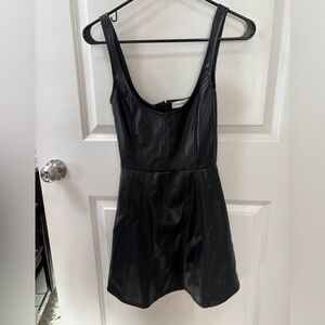 WeWoreWhat leather dress size 2. WORN ONCE.